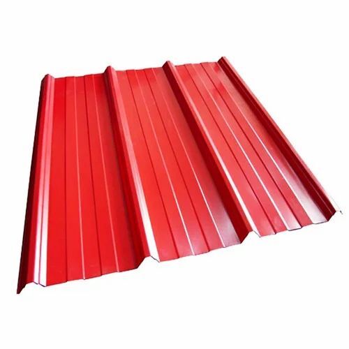 Red Rectangular Roofing Sheets