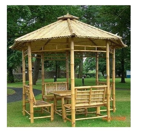 Round Bamboo Gazebo