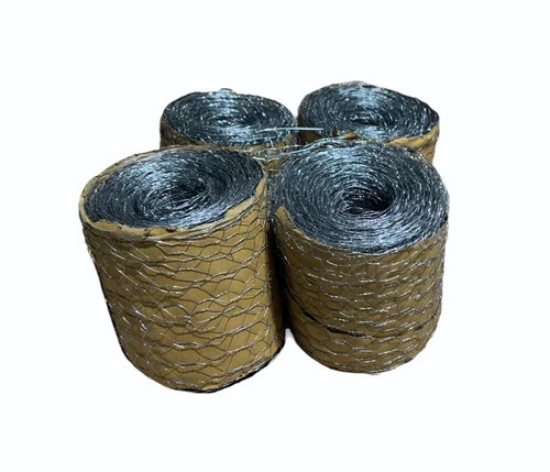 20mm 1ft Gi Chicken Wire Mesh - Galvanized Iron, Silver, 22 Gauge, Square Hole