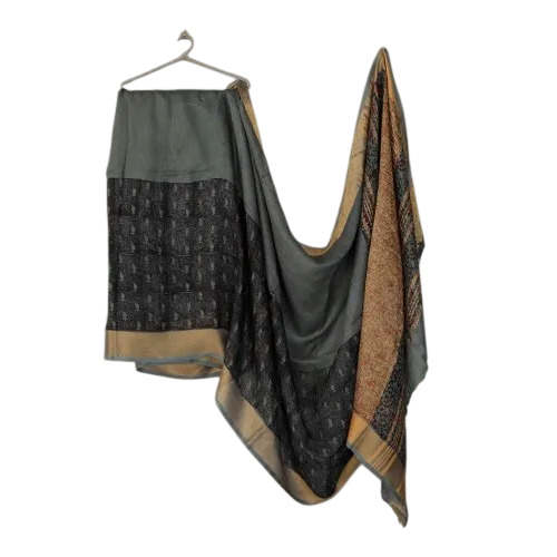 Black Linen Saree