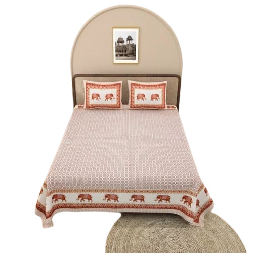 Designer Cotton Double Bedsheet - Color: Multi Color
