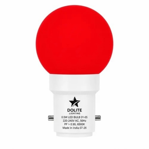 Dolite Lighting 0.5 W Red Led Bulb