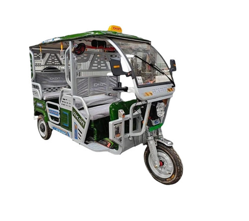 Gkon Battery Operated Rickshaw Butterfly Without Battery And Without Charger - Durable Steel Frame, 5 Seater, 1200W Motor, 100-120km Range, Lead Acid Battery Compatible