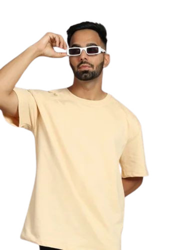 Men Cotton Plain T Shirt