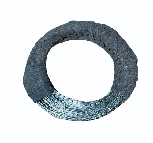 Mild Steel Concertina Coil - Mild Steel, 450 mm Diameter, 30 m Length, Silver | Eco Friendly, Waterproof, Home, Office