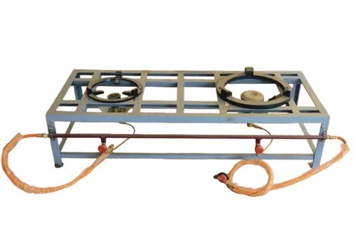 Mild Steel Two Burner Cooking Range
