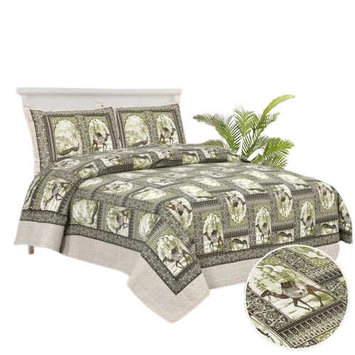 Printed Glace Cotton Bed Sheet