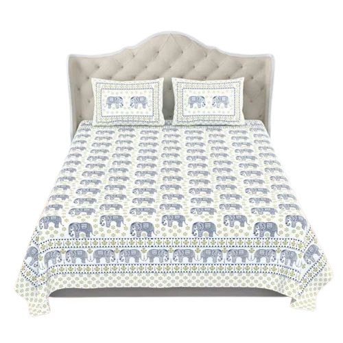 Printed King Size Cotton Bedsheet