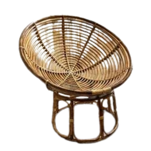 Round Rattan Cane Chair With Cushion