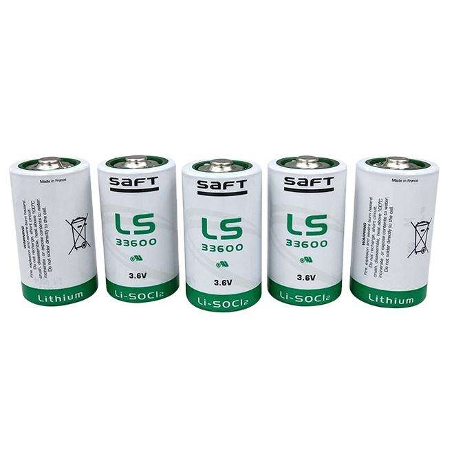 Saft 33600 3.6V D Size Industrial Primary Lithium Battery - Nominal Voltage: 3.6 Volt (V)