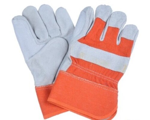 Unisex Leather Safety Gloves