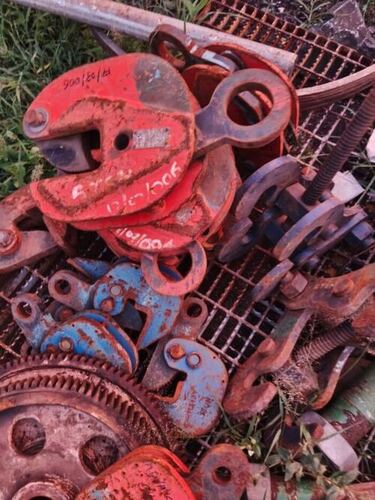 Used Plate Lifting Clamps 1-5 Ton Vertical And Screw Type With Turnbuckles - Features: Forged Steel