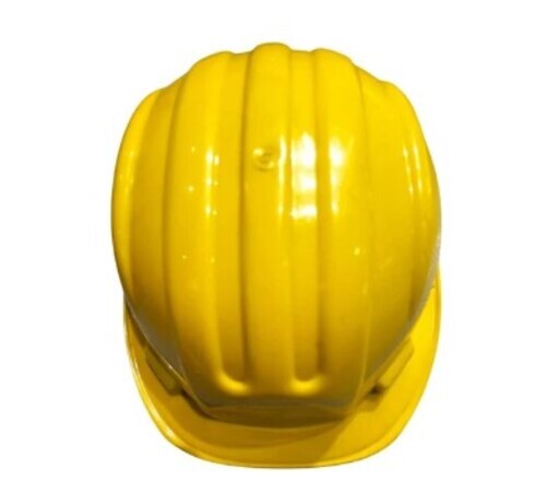 Yellow Plastic Safety Helmet