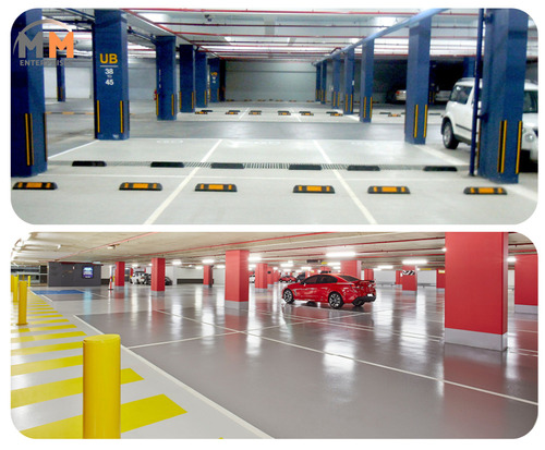 Car Parking Floor Coating Service - Application: Rollar