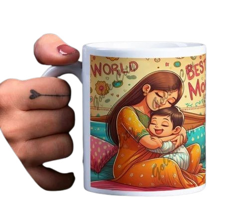 Ceramic Round Printed Coffee Mug