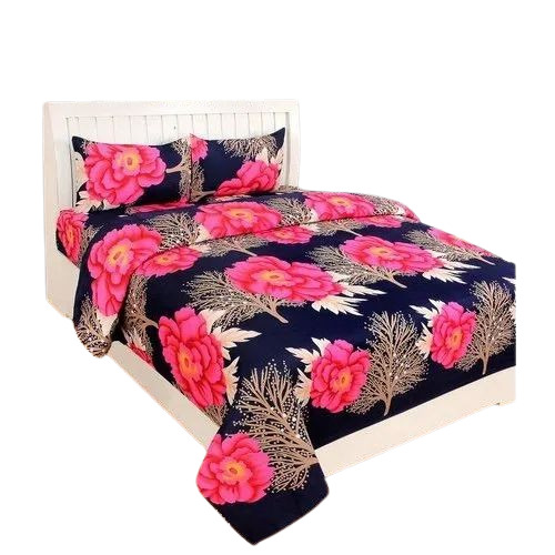 Floral Printed Double Bed Sheets