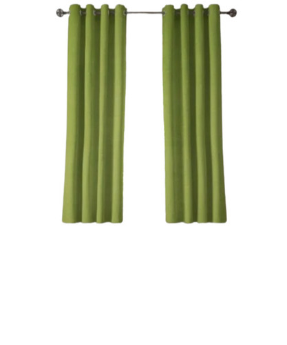 Green Polyester Window Curtains