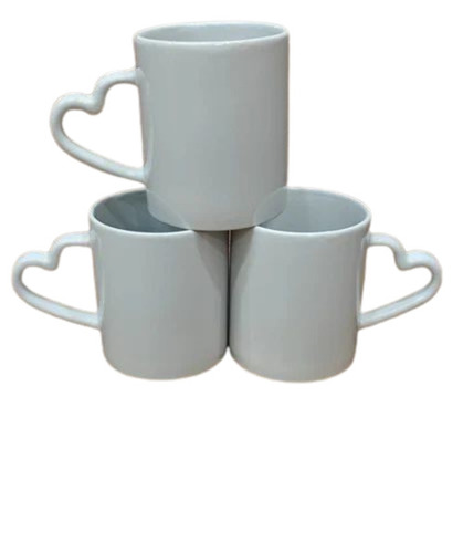 Heart- Handle Ceramic Coffee Mug