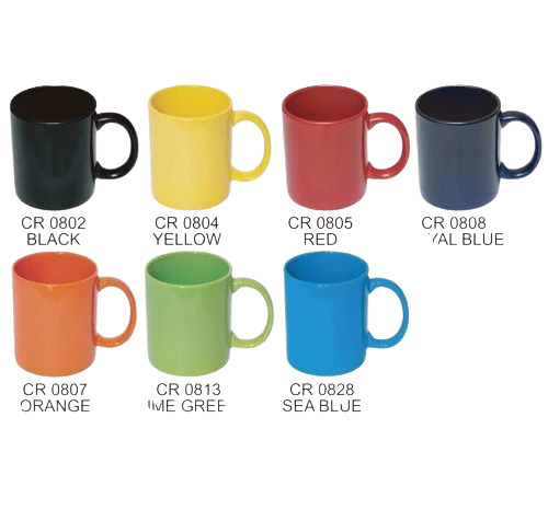 Multicolor Ceramic Plain Coffee Mug