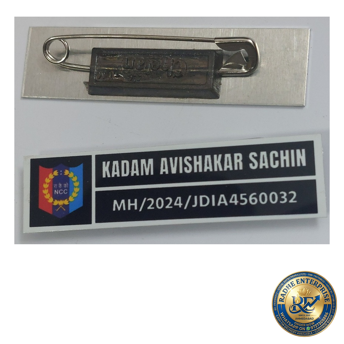 Ncc Pocket Name Badge Customized Name And Number - Badge Type: Pin