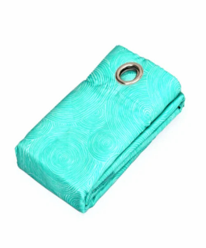Ocean Blue Polyester Window Curtains