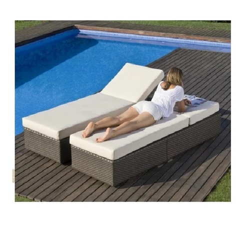 Outdoor Rattan Sun Lounger