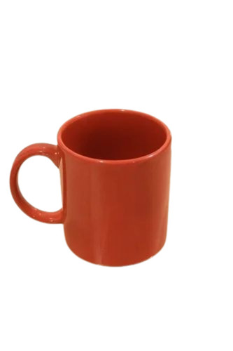 Plain Red Ceramic Coffee Mug