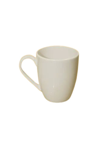 Plain White Ceramic Coffee Mug