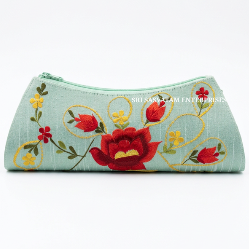 Premium Silk Embroidery Purse