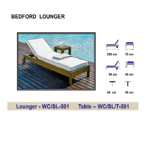 Rattan Outdoor Sun Lounger