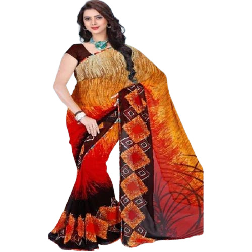 Silk Cotton Saree - Cotton, Standard Size, Multicolor | Comfortable, Skin Friendly, Women, Daily Wear