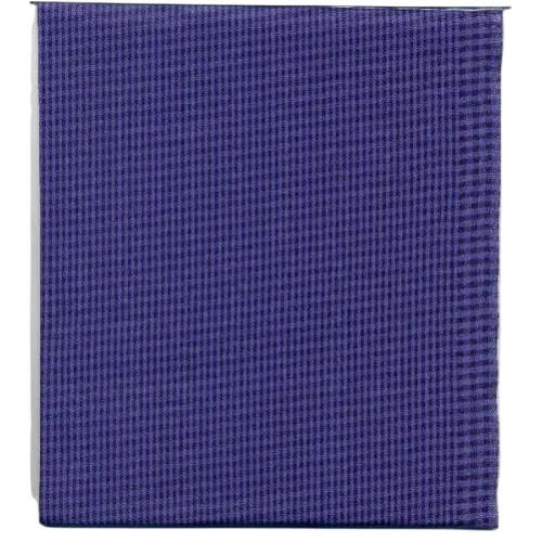 Virat Checks Fabric - 1 Meter Blue Cotton Blend, Checks Pattern | Lightweight, Washable, Skin Friendly