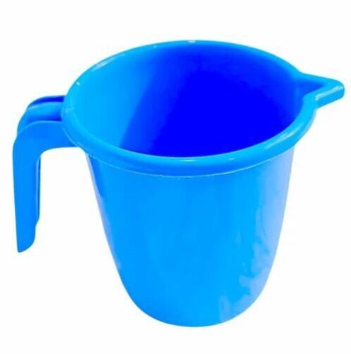 1 L Blue Color Plastic Bath Mug - Hardness: Rigid