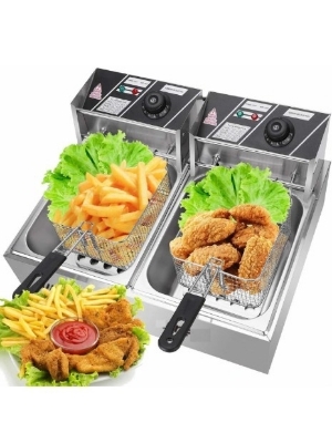 Electric Deep Fryer - Color: Silver