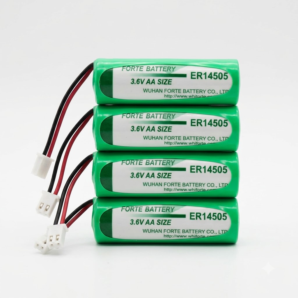 Forte 14505 With Connector 3.6v Aa Size Industrial Primary Battery - Battery Capacity: 2 Milliampere-hour (mah)