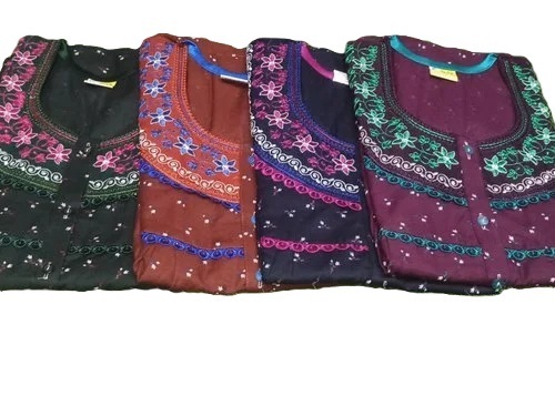 Ladies Hand Embroidery Nighty