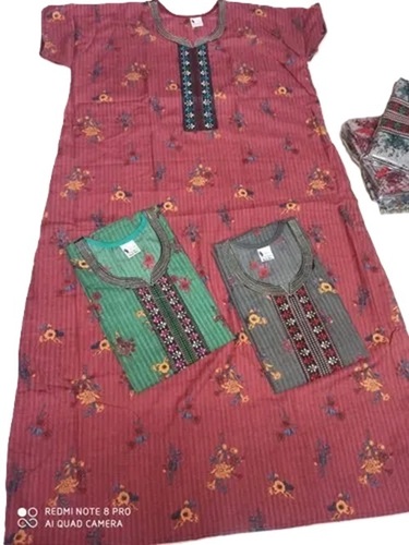 Ladies Short Sleeves Nighty