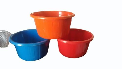 Multicolor Round Plastic Tub