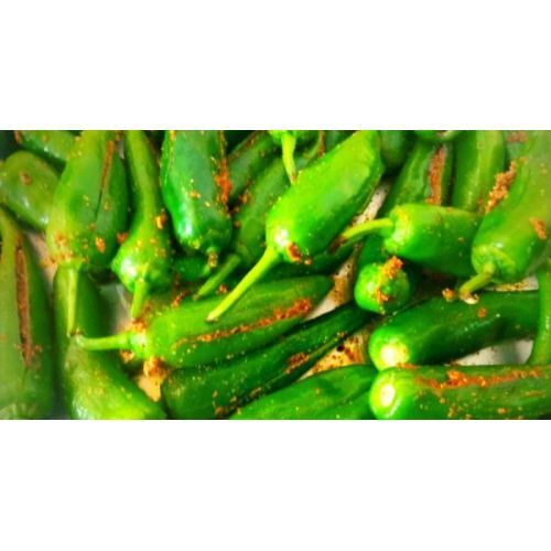 Stuffed Green Chilli Pickle