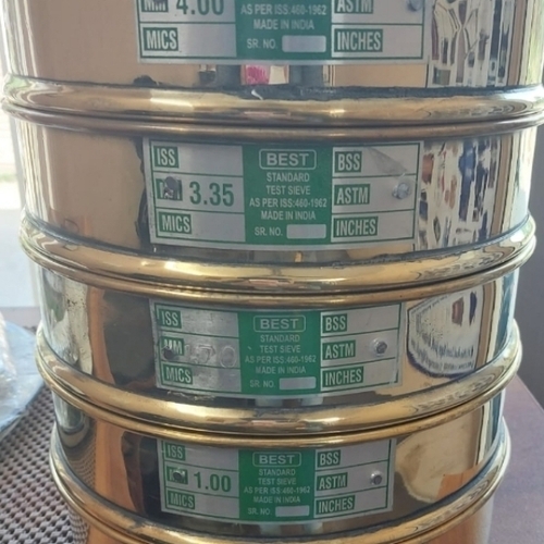 BEST" Standard Test Sieves with brass frames,