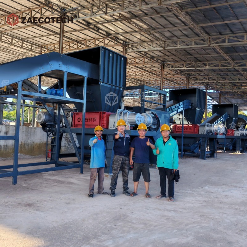 Continuous Municipal Solid Waste Shredder For Residential And Commercial Waste - Application: Industrial