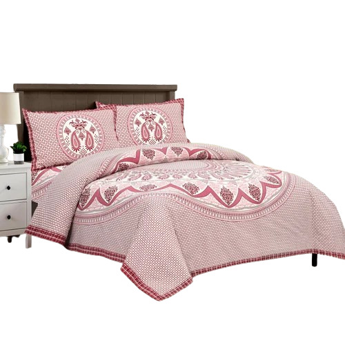 Designer Printed Double Bedsheet