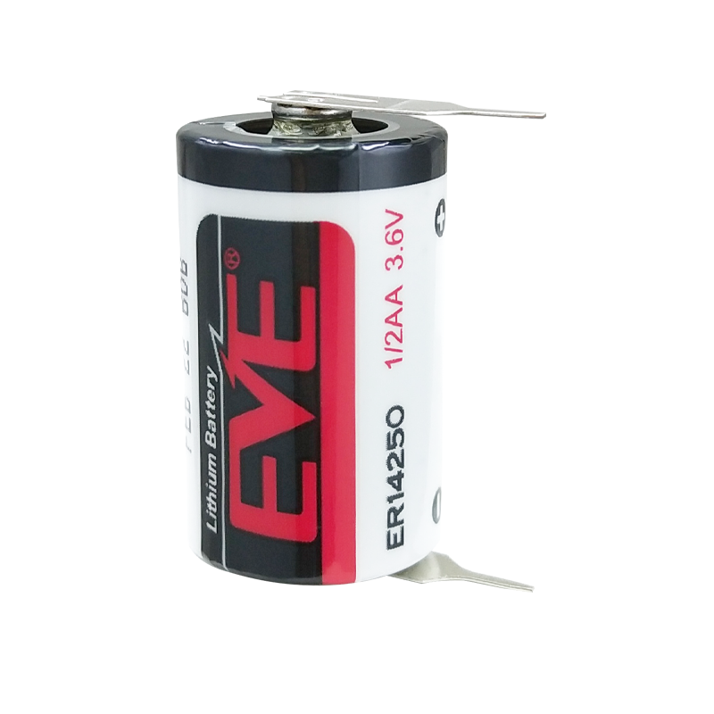 Eve 14250 With Pin 3.6V Industrial Primary Lithium Battery - Battery Capacity: 2 Milliampere-Hour (Mah)