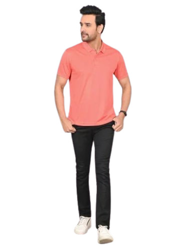 Men Half Sleeves Plain T Shirt