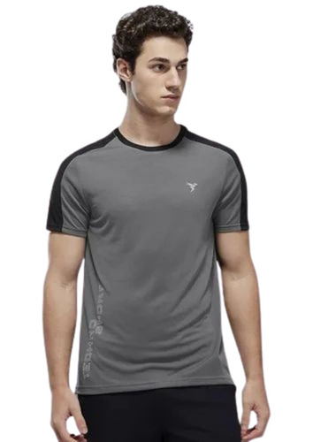 Men Round Neck Cotton T Shirt