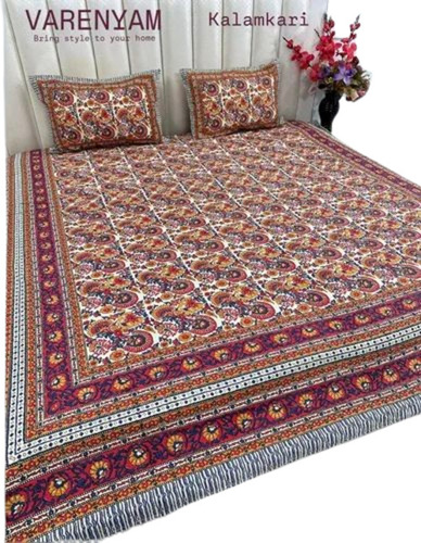 Printed Cotton King Bed Sheet