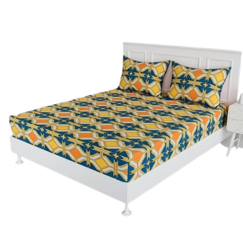 Printed Double Bedsheet - Color: Multi Color