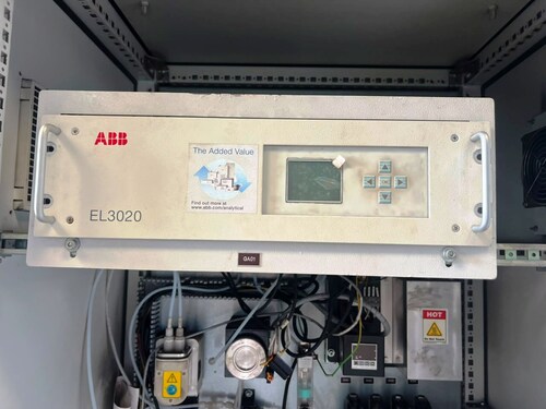 Used Abb Easyline El3020 Continuous Gas Analyzer | 19-Inch Rack Mount Cems Gas Monitor - Application: Industrial Steel
