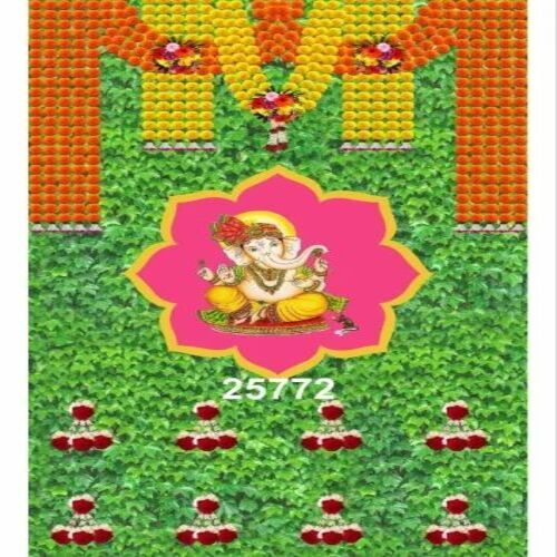 3d Ganesh Printed Polyester Fabric