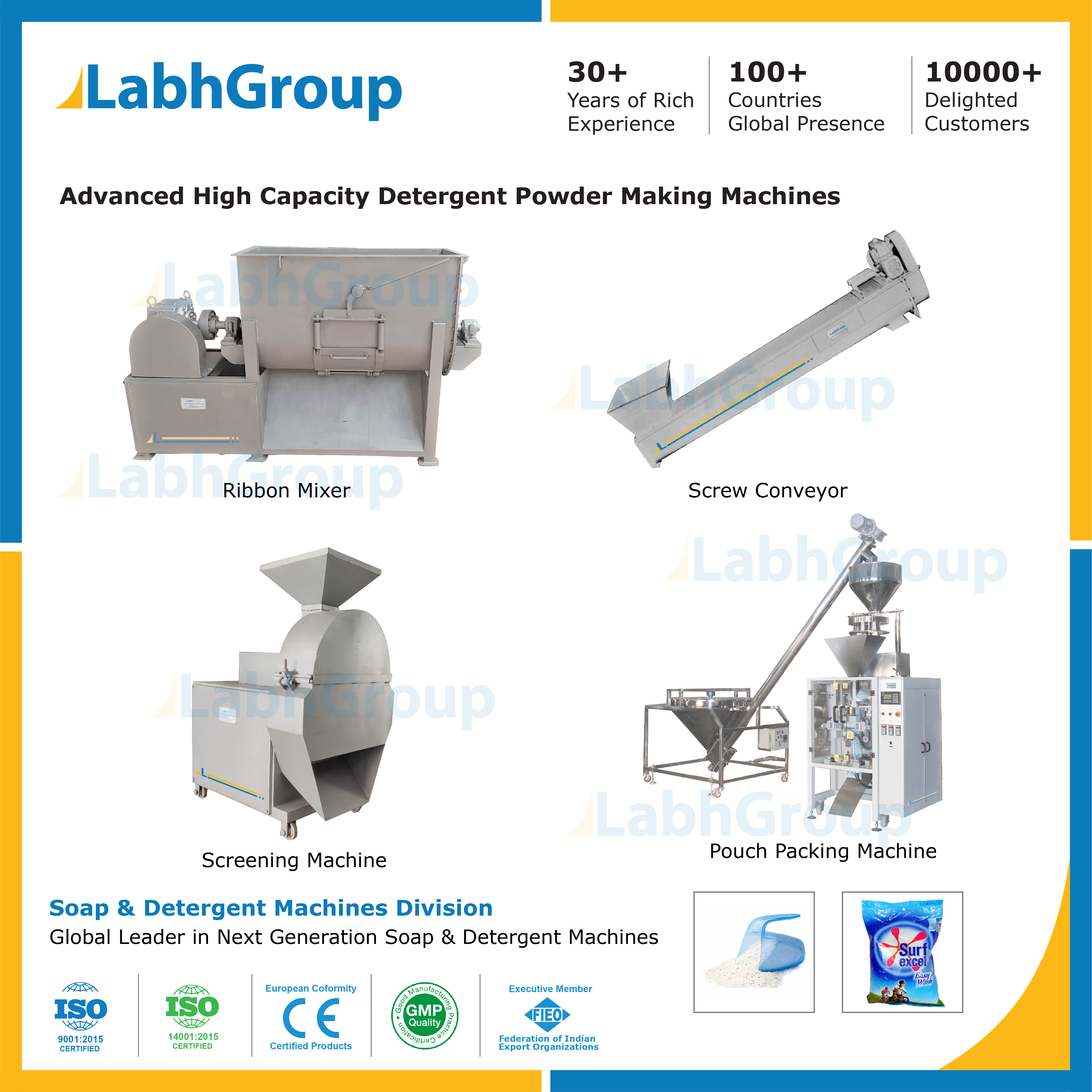 Detergent Powder And Cake Manufacturing Plant